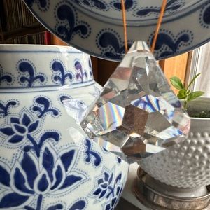 Diamond Crystal on Silk Thread